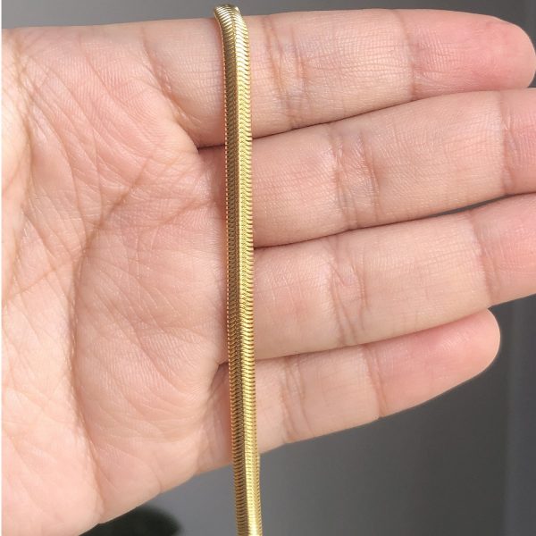 Pulsera tejido serpiente gruesa 0.4x20cm_$130
