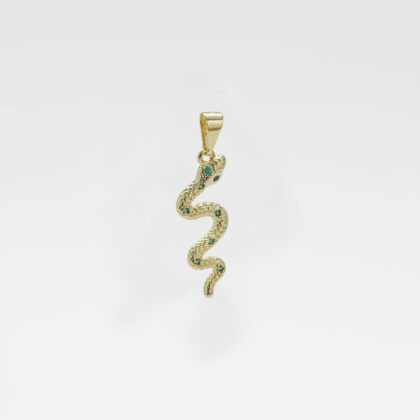 Dije Serpiente Verde 1.8x2.3cm
