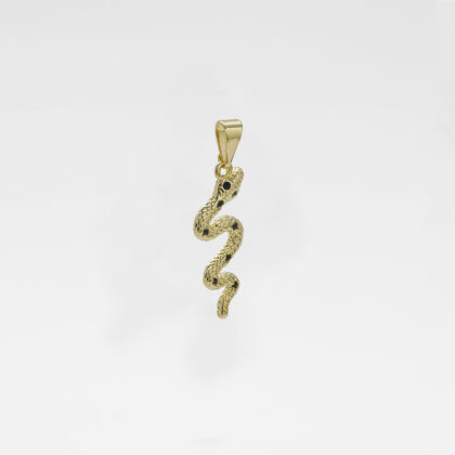 Dije Serpiente Negra 1.8x2.3cm